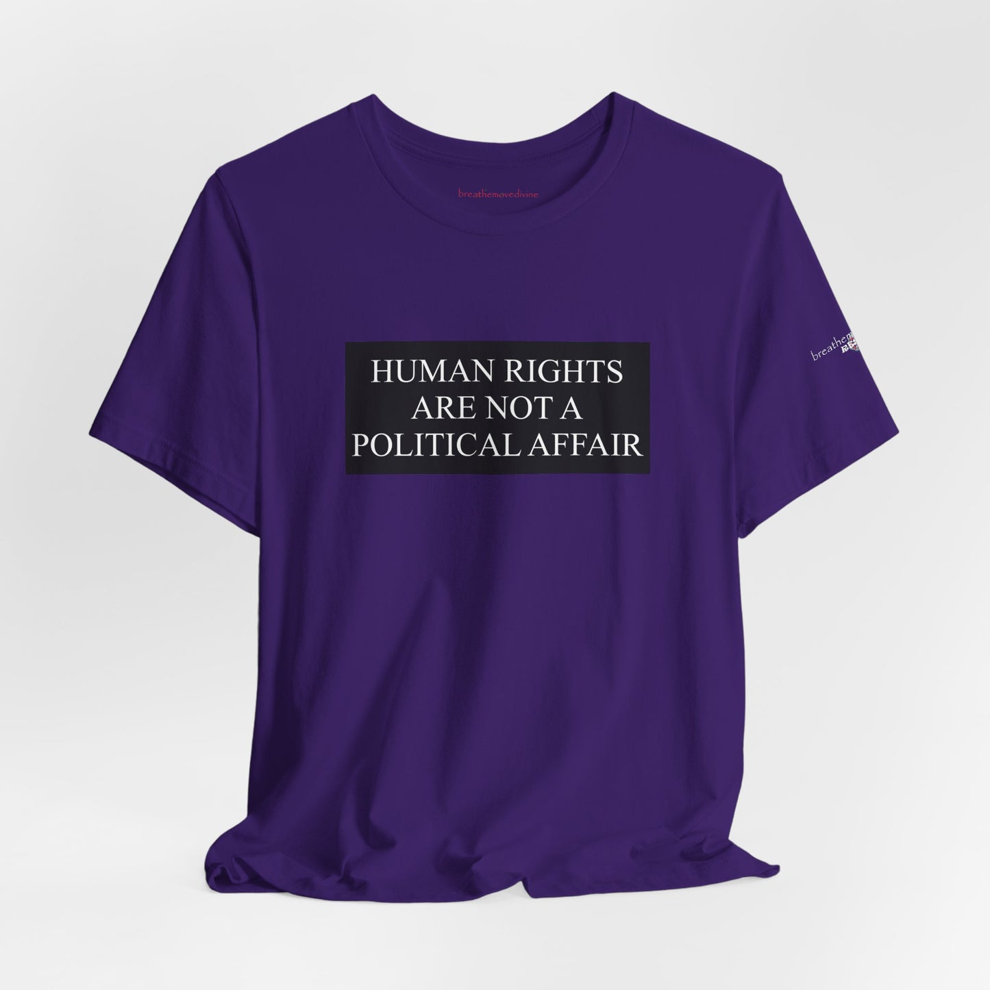 Human Rights are not a Political Affair Unisex T - breathemovedivine RESIST -  27.36