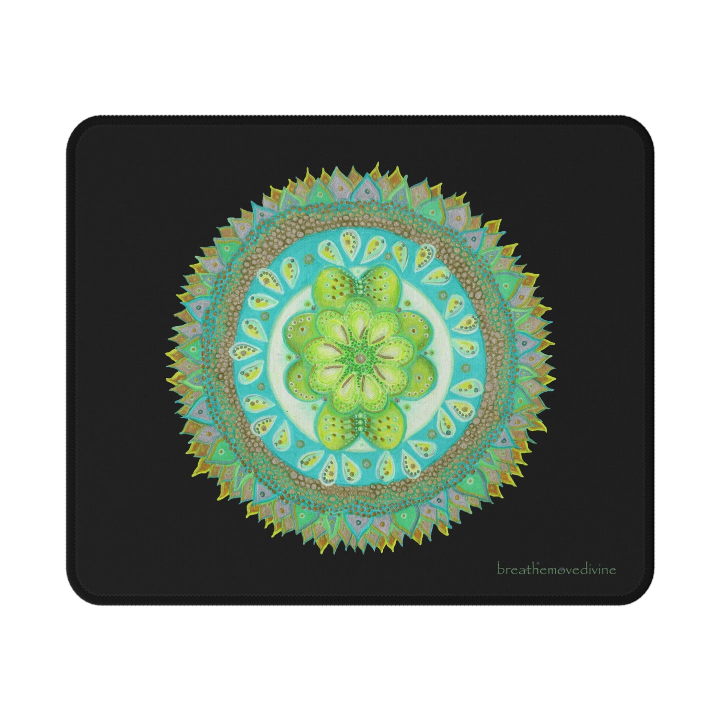 Heart Flame by breathemovedivine Non-Slip Mouse Pad