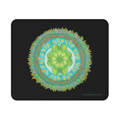 Heart Flame by breathemovedivine Non-Slip Mouse Pad