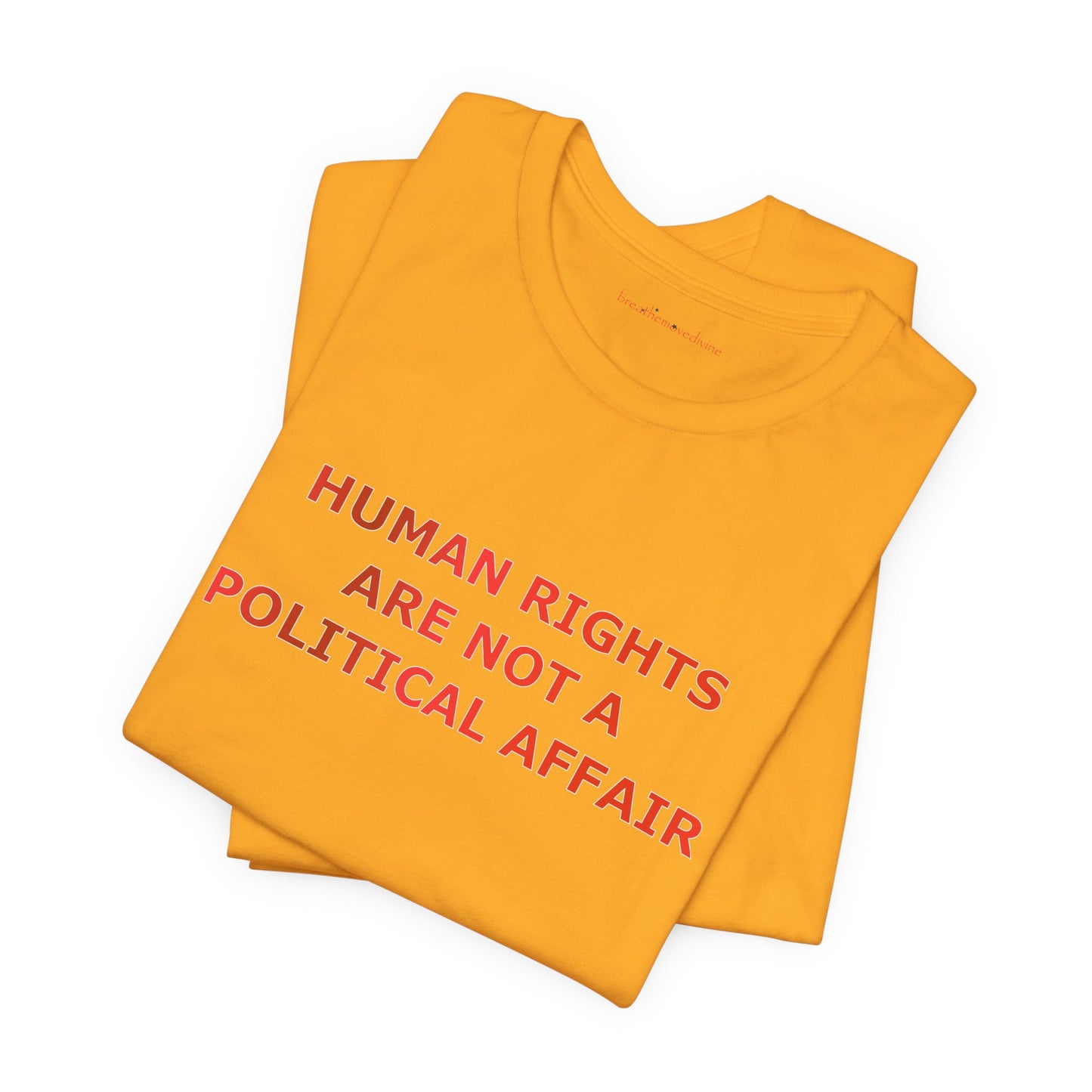 Human Rights Red Unisex T - breathemovedivine RESIST
