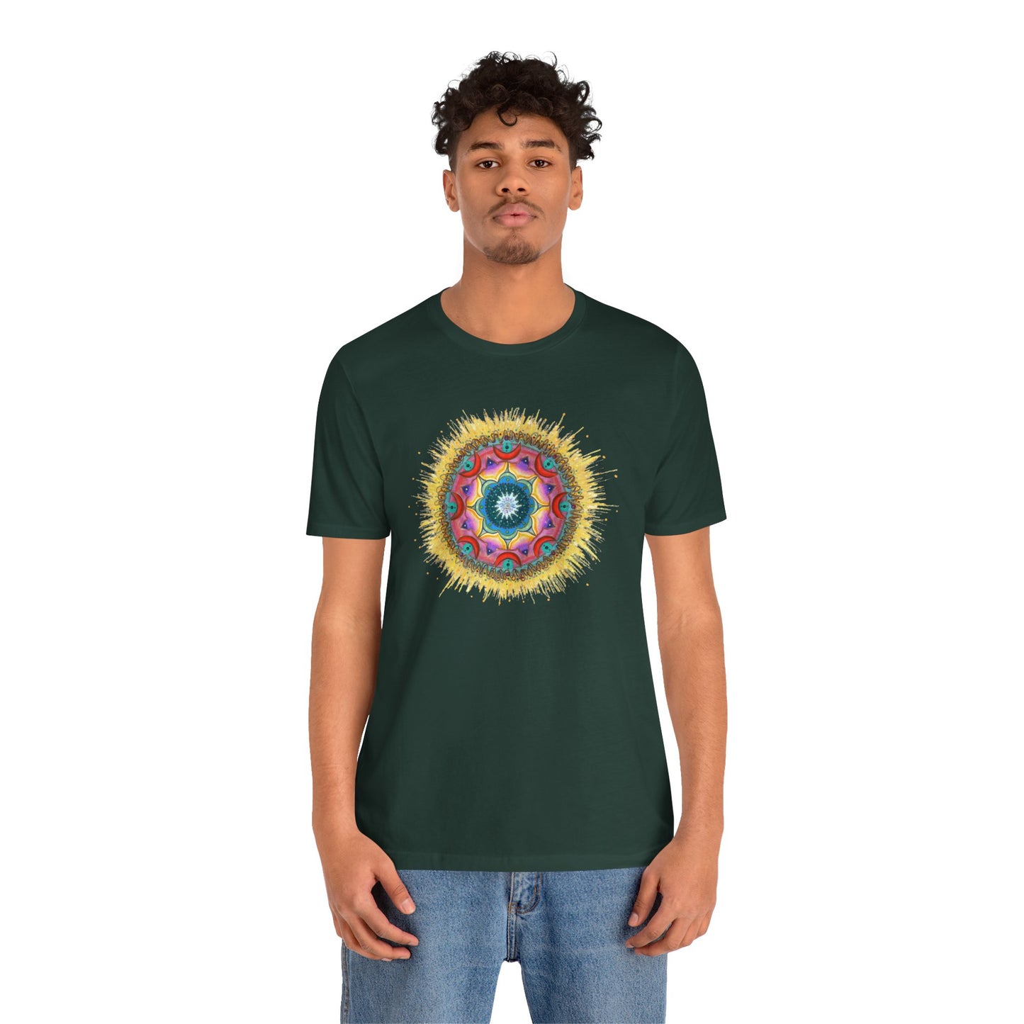 7 Chakras by breathemovedivine Unisex Jersey T
