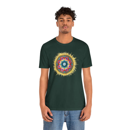 7 Chakras by breathemovedivine Unisex Jersey T