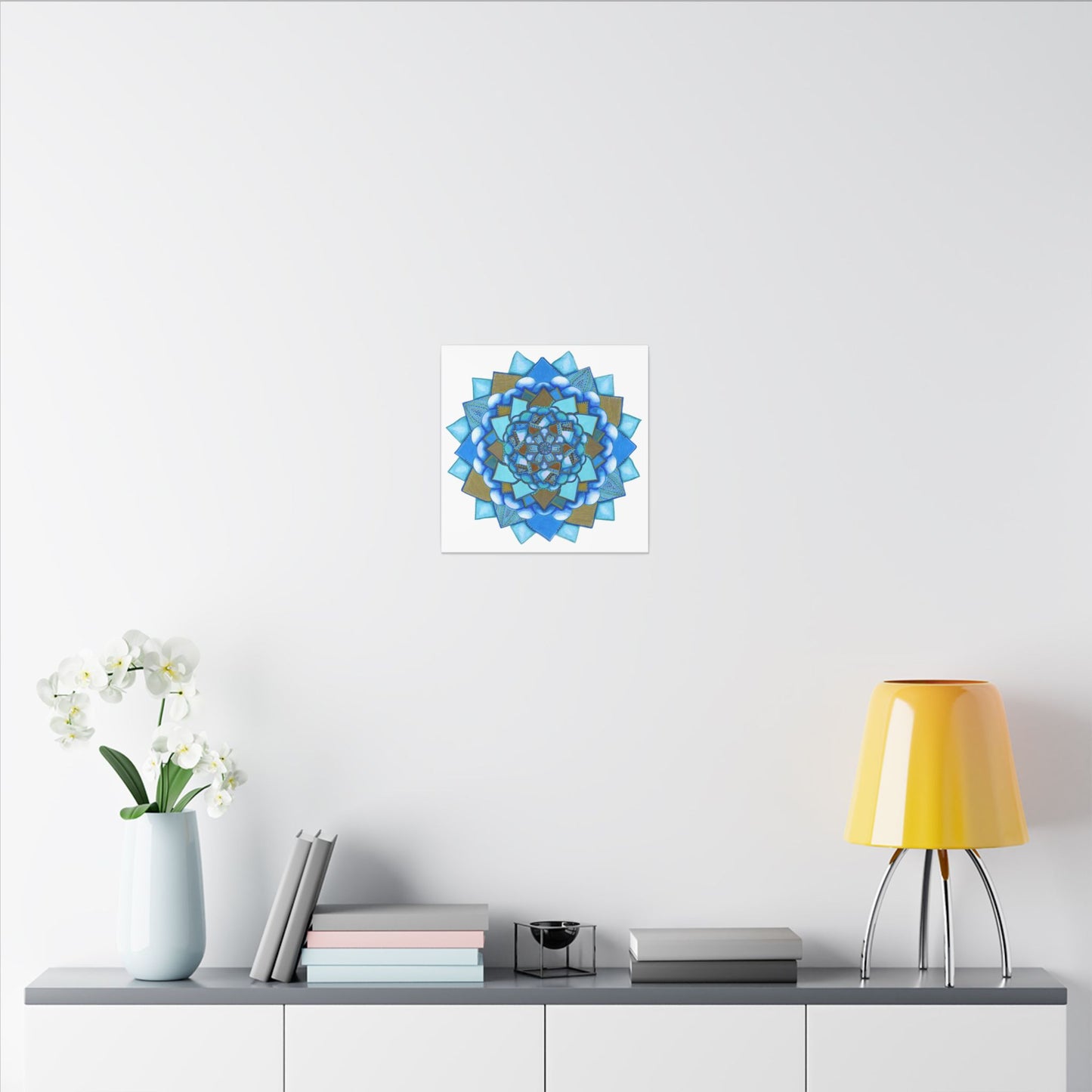 Voice by breathemovedivine Meditative Mandala Canvas Art - Stretched Wall Decor
