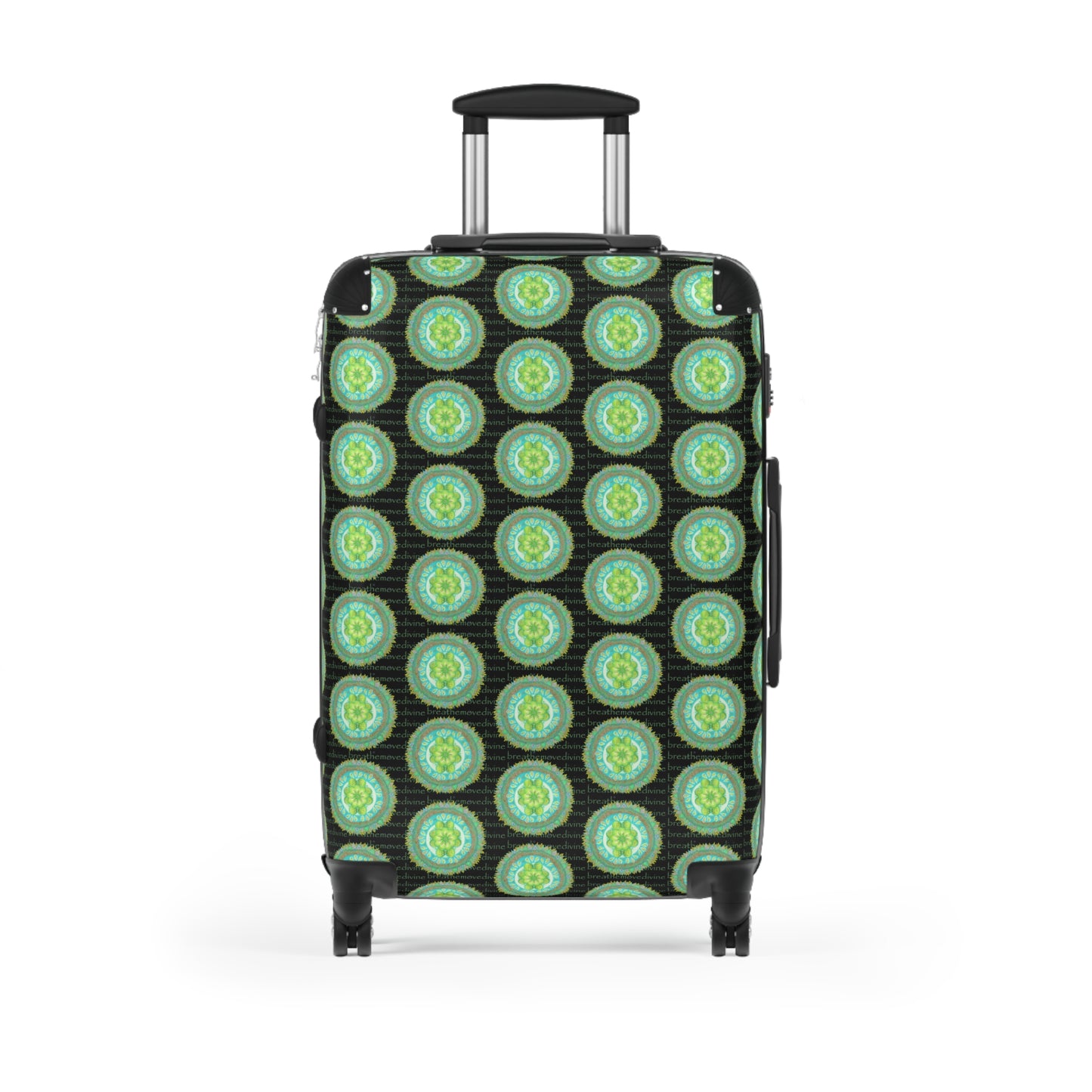 Heart Flame by breathemovedivine Colorful Mandala Pattern Suitcase - Travel with Inspiration