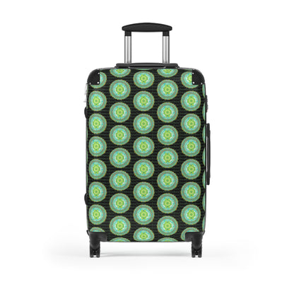 Heart Flame by breathemovedivine Colorful Mandala Pattern Suitcase - Travel with Inspiration