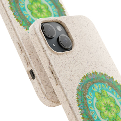 Heart Flame by breathemovedivine Eco-Friendly Case for iPhone with Mandala Design