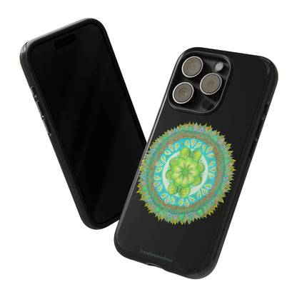 Heart Flame by breathemovedivine Mandala Design Case for iPhone
