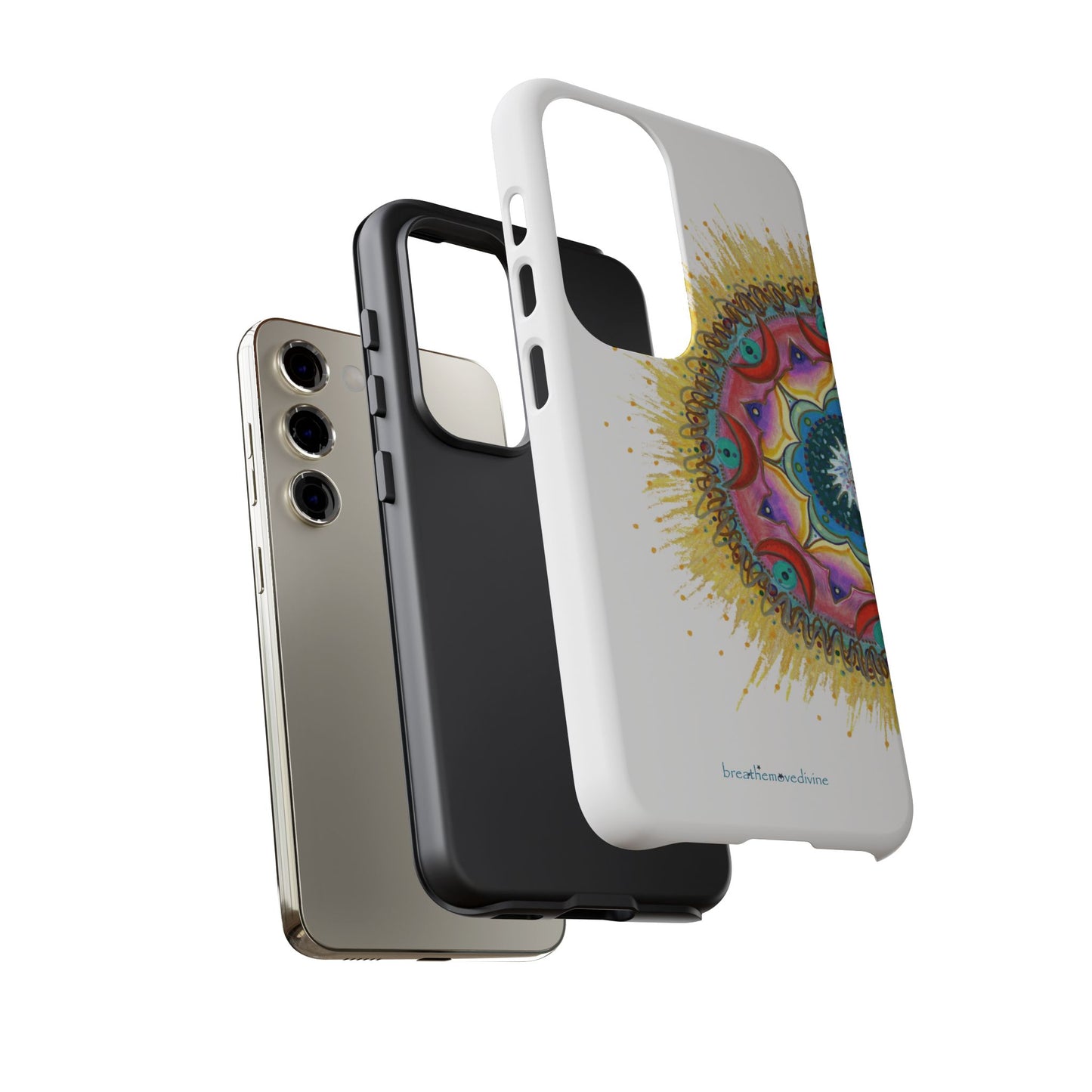 7 Chakras by breathemovedivine Mandala Design Case for Android