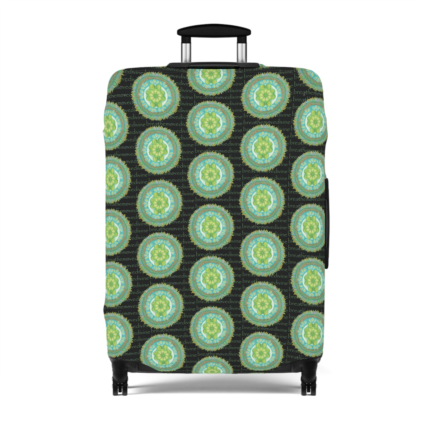 Heart Flame by breathemovedivine Mandala Pattern Suitcase Cover - Travel with Inspiration