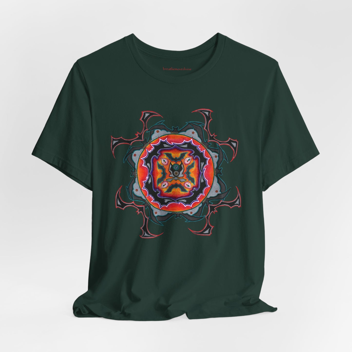 Scry by breathemovedivine Mandala Unisex Jersey T