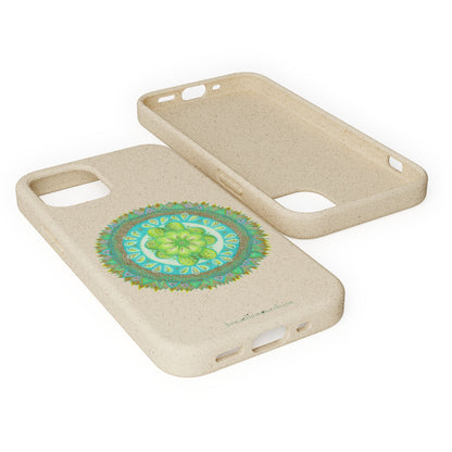 Heart Flame by breathemovedivine Eco-Friendly Case for iPhone with Mandala Design