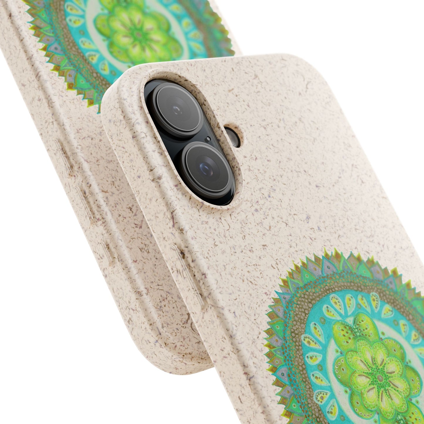 Heart Flame by breathemovedivine Eco-Friendly Case for iPhone with Mandala Design