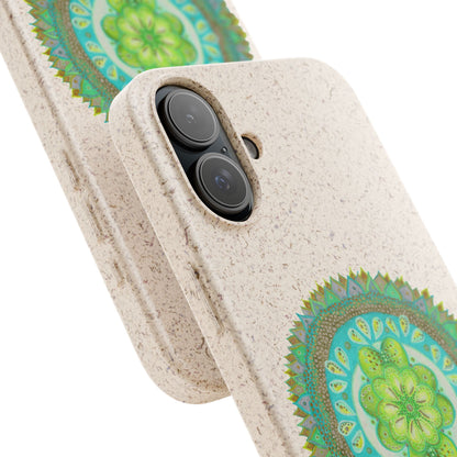 Heart Flame by breathemovedivine Eco-Friendly Case for iPhone with Mandala Design