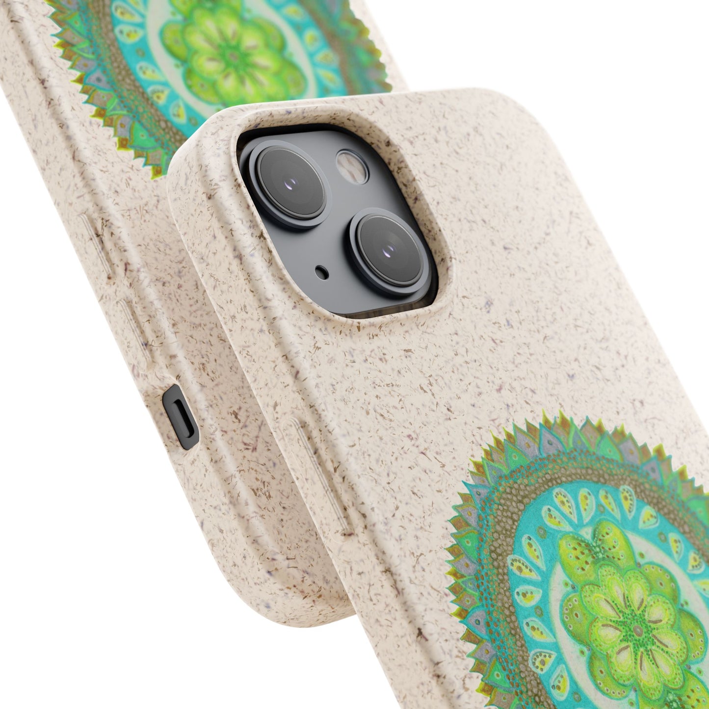 Heart Flame by breathemovedivine Eco-Friendly Case for iPhone with Mandala Design