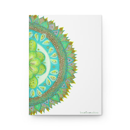 Heart Flame Medallion Hardcover Journal for Creative Minds, Writing Inspiration, Gift for Artists, Daily Planner -  17.10 front