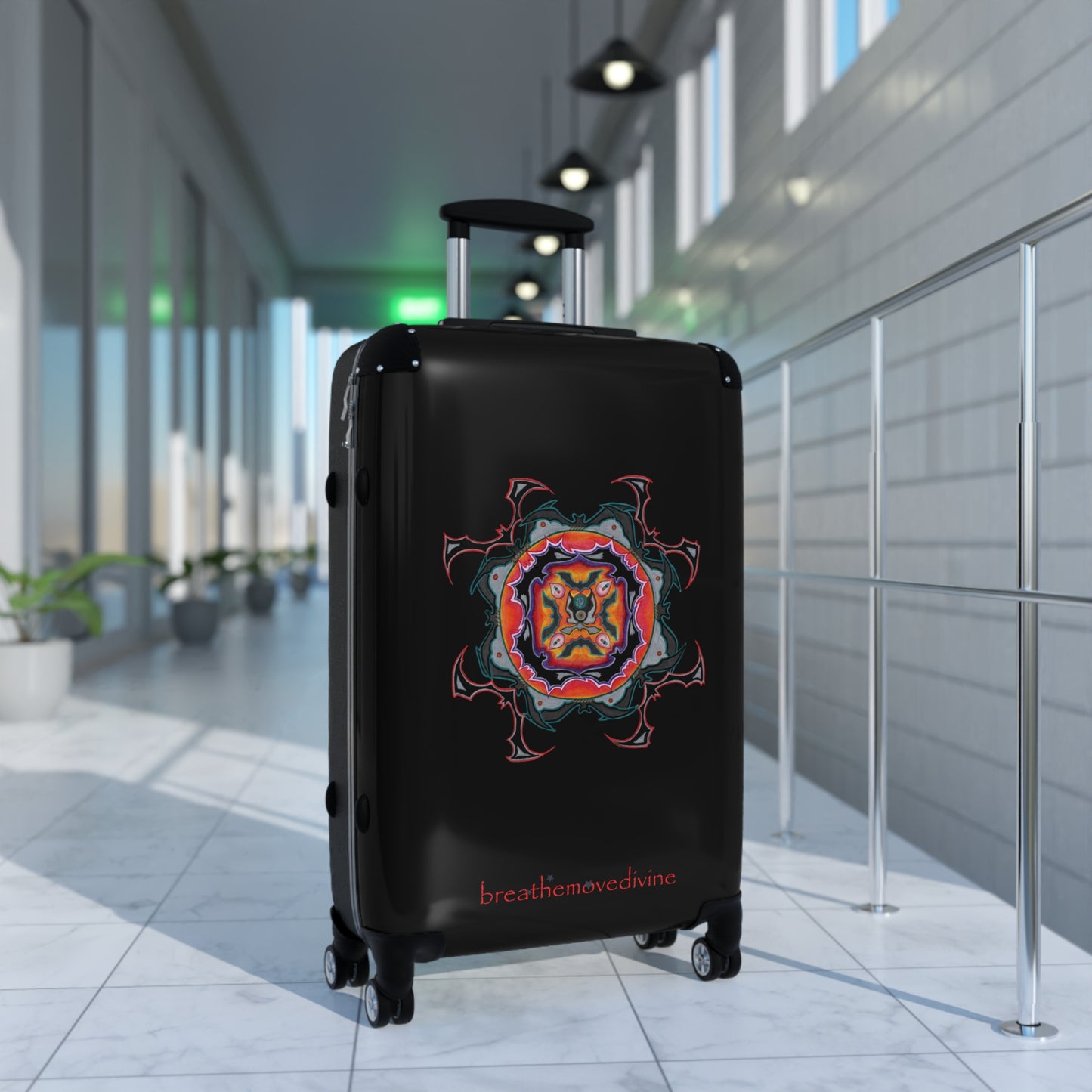Scry by breathemovedivine Colorful Mandala Suitcase - Travel with Style and Inspiration