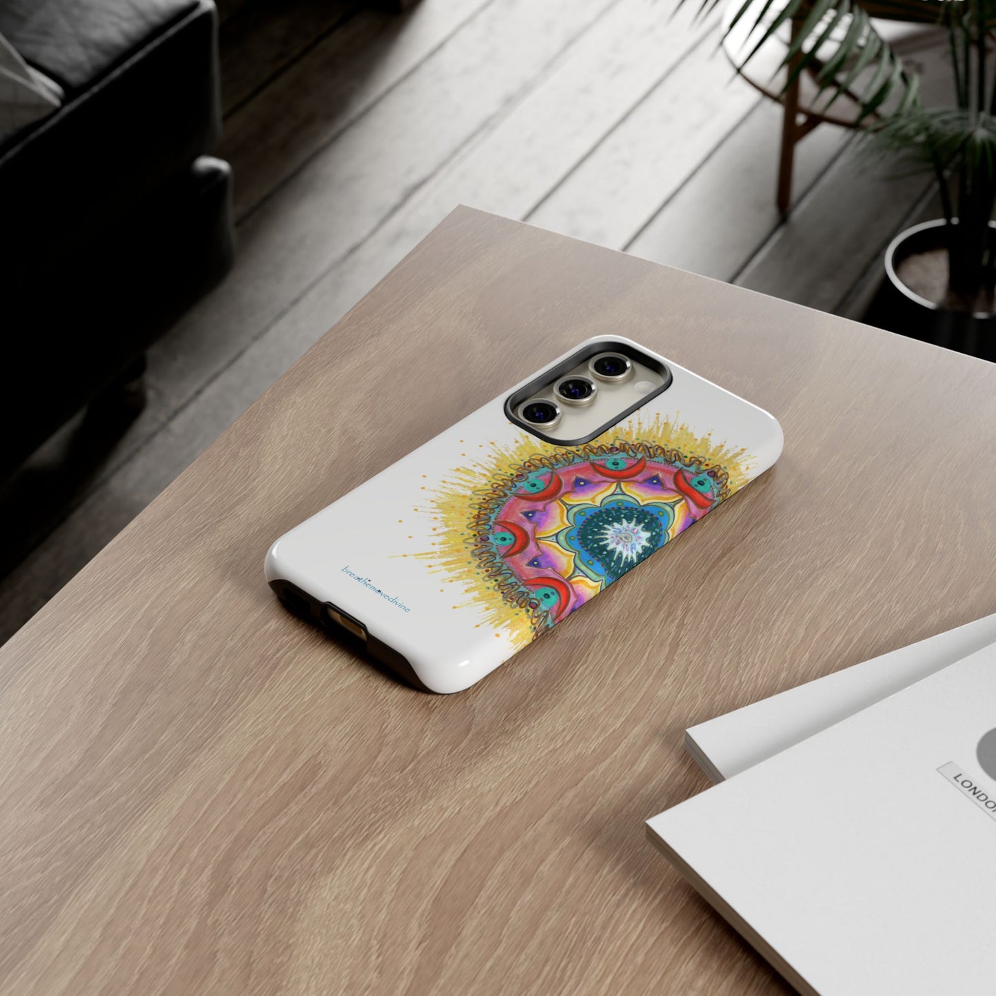 7 Chakras by breathemovedivine Mandala Design Case for Android