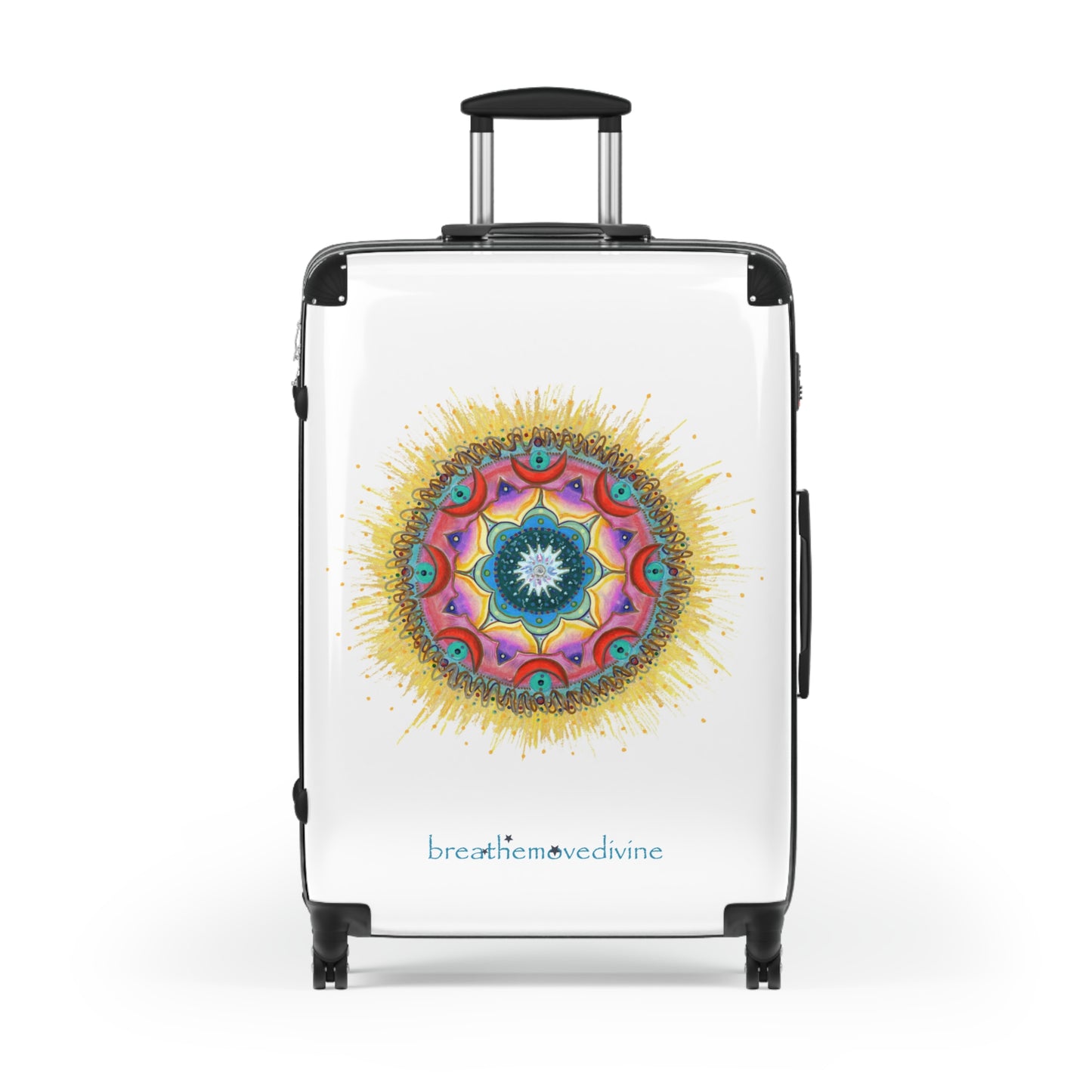 7 Chakras by breathemovedivine Rolling Suitcase - breathemovedivine