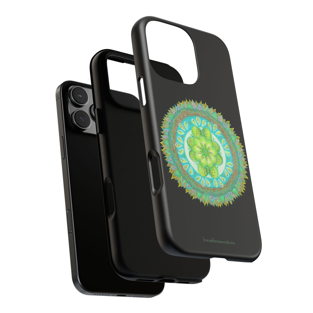 Heart Flame by breathemovedivine Mandala Design Case for iPhone