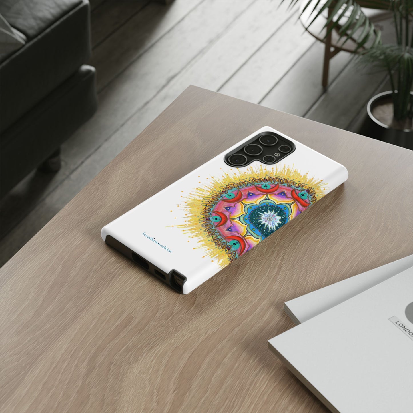 7 Chakras by breathemovedivine Mandala Design Case for Android