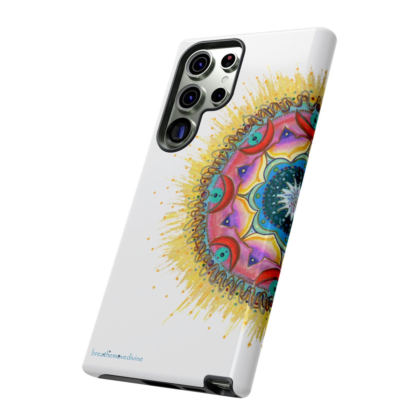 7 Chakras by breathemovedivine Mandala Phone Case for Android -  28.00