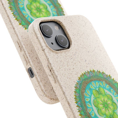 Heart Flame by breathemovedivine Eco-Friendly Case for iPhone with Mandala Design