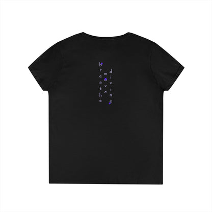 Autistic AF Ladies' V-Neck T-Shirt breathemovedivine RESIST