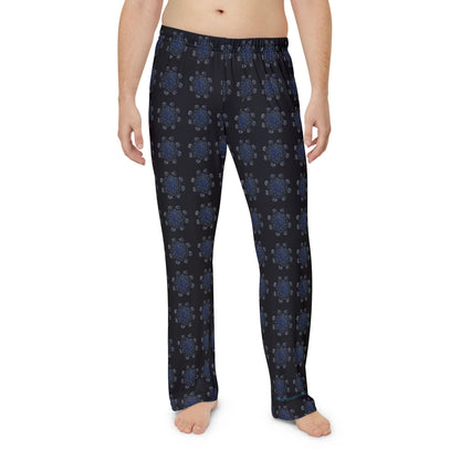 Men's Pajama Pants - Navy Geometric All-Over Print Lounge Sleepwear