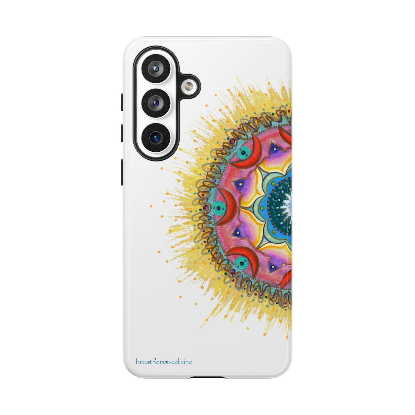 7 Chakras by breathemovedivine Mandala Phone Case for Android -  28.00