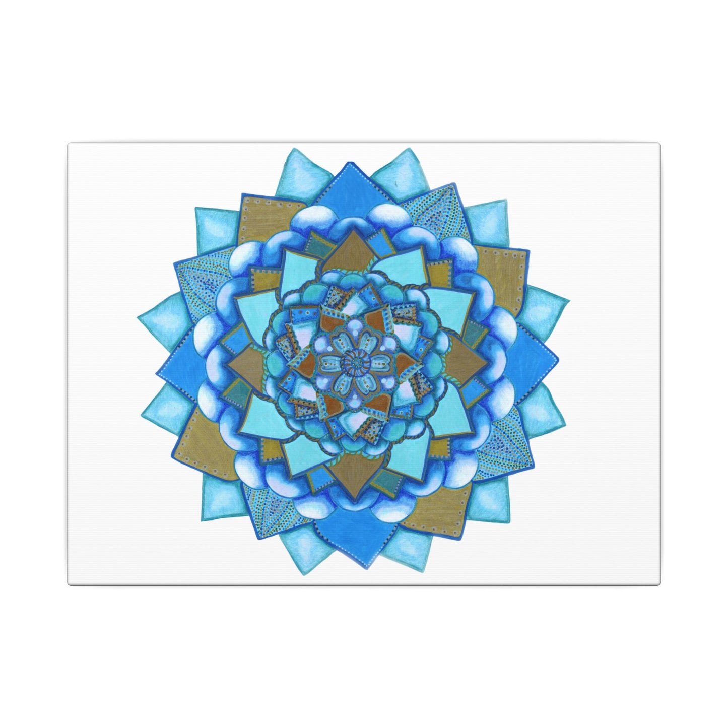 Voice by breathemovedivine Meditative Mandala Canvas Art - Stretched Wall Decor