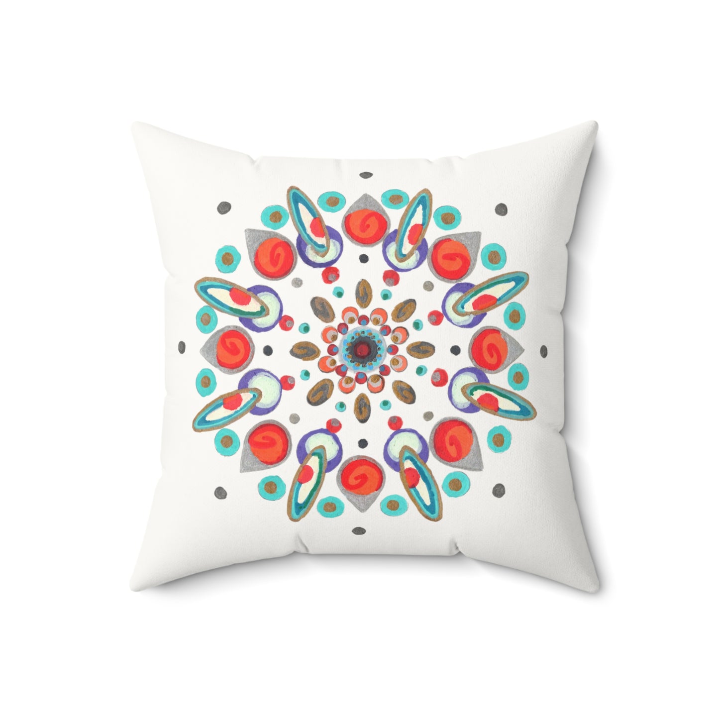Inner Eye by breathemovedivine Faux Suede Decorative Pillow