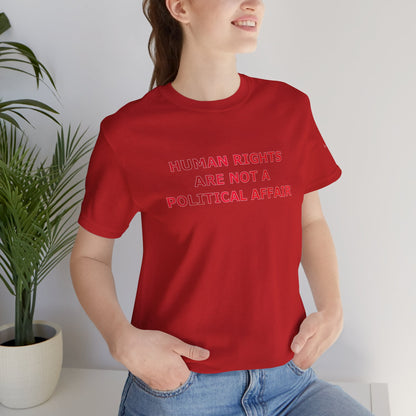 Human Rights Red Unisex T - breathemovedivine RESIST