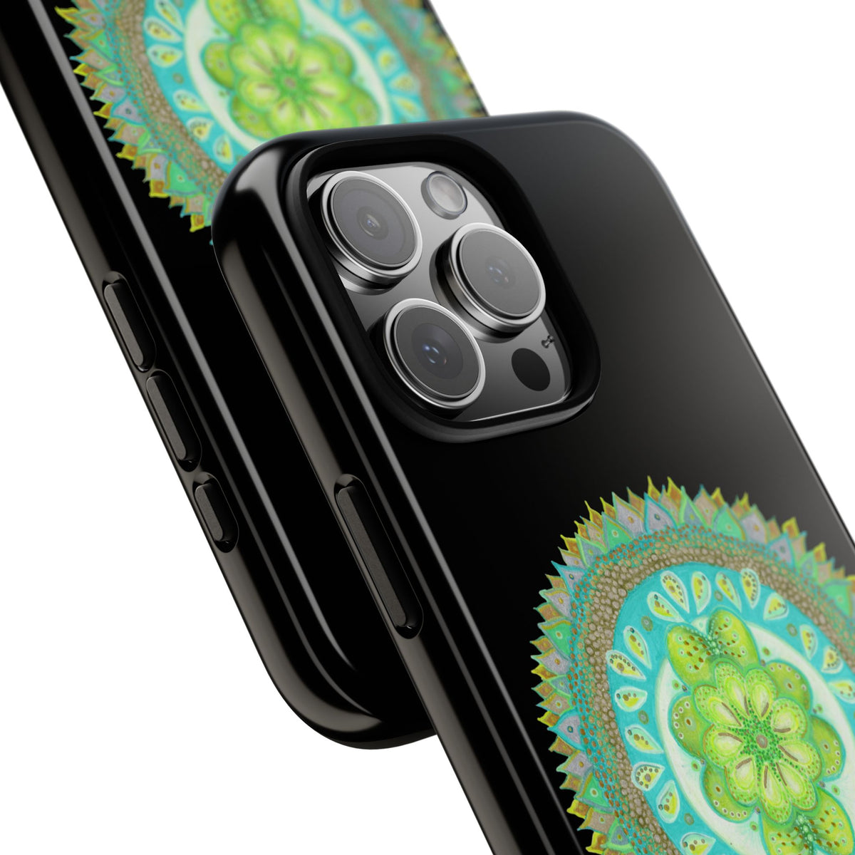 Heart Flame by breathemovedivine Mandala Design Case for iPhone