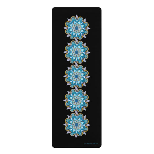 3 Chakras by breathemovedivine Rubber Yoga Mat - Non-Slip Exercise Mat for Wellness & Mindfulness -  78.50 front
