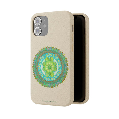 Heart Flame by breathemovedivine Eco-Friendly Case for iPhone with Mandala Design