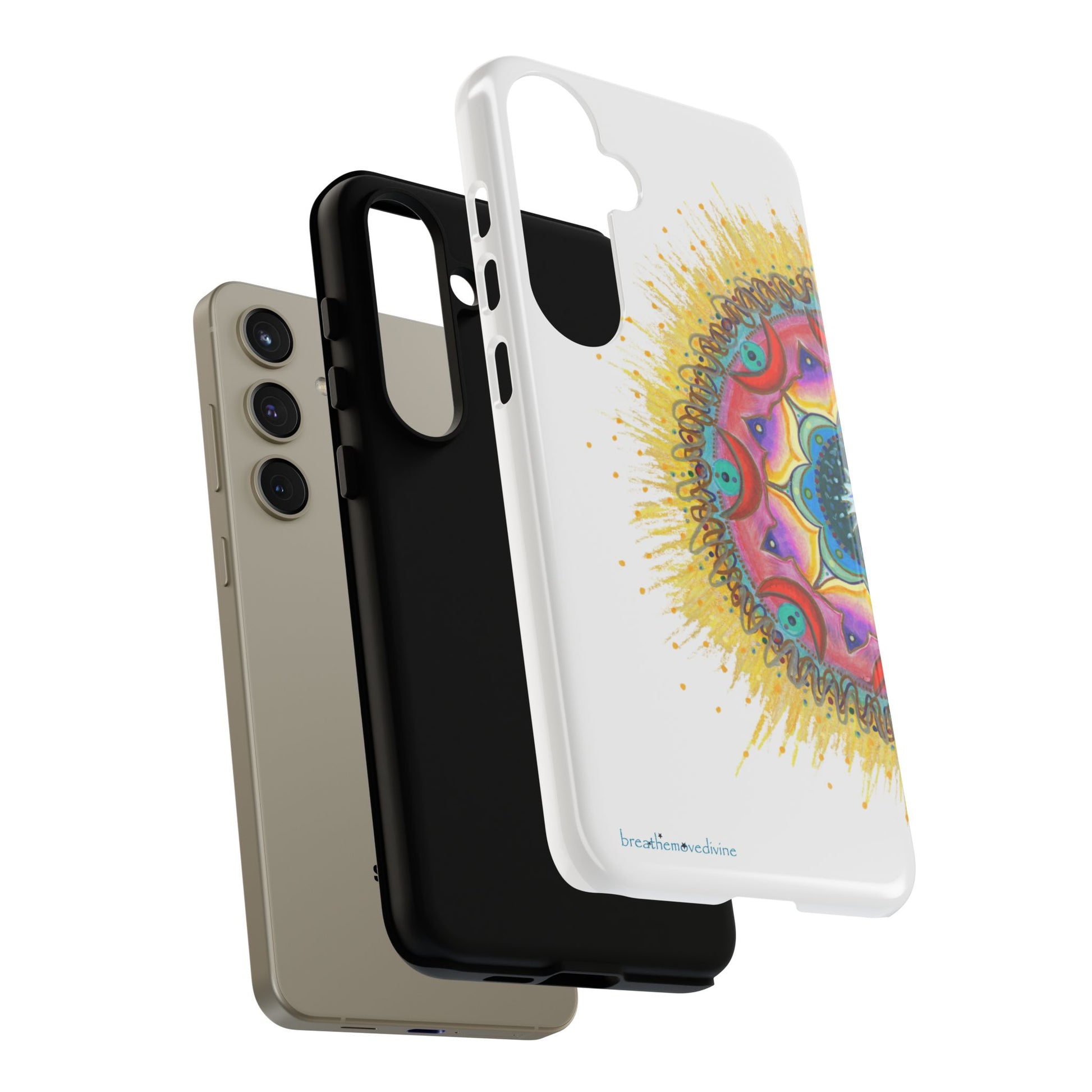 7 Chakras by breathemovedivine Mandala Phone Case for Android -  28.00