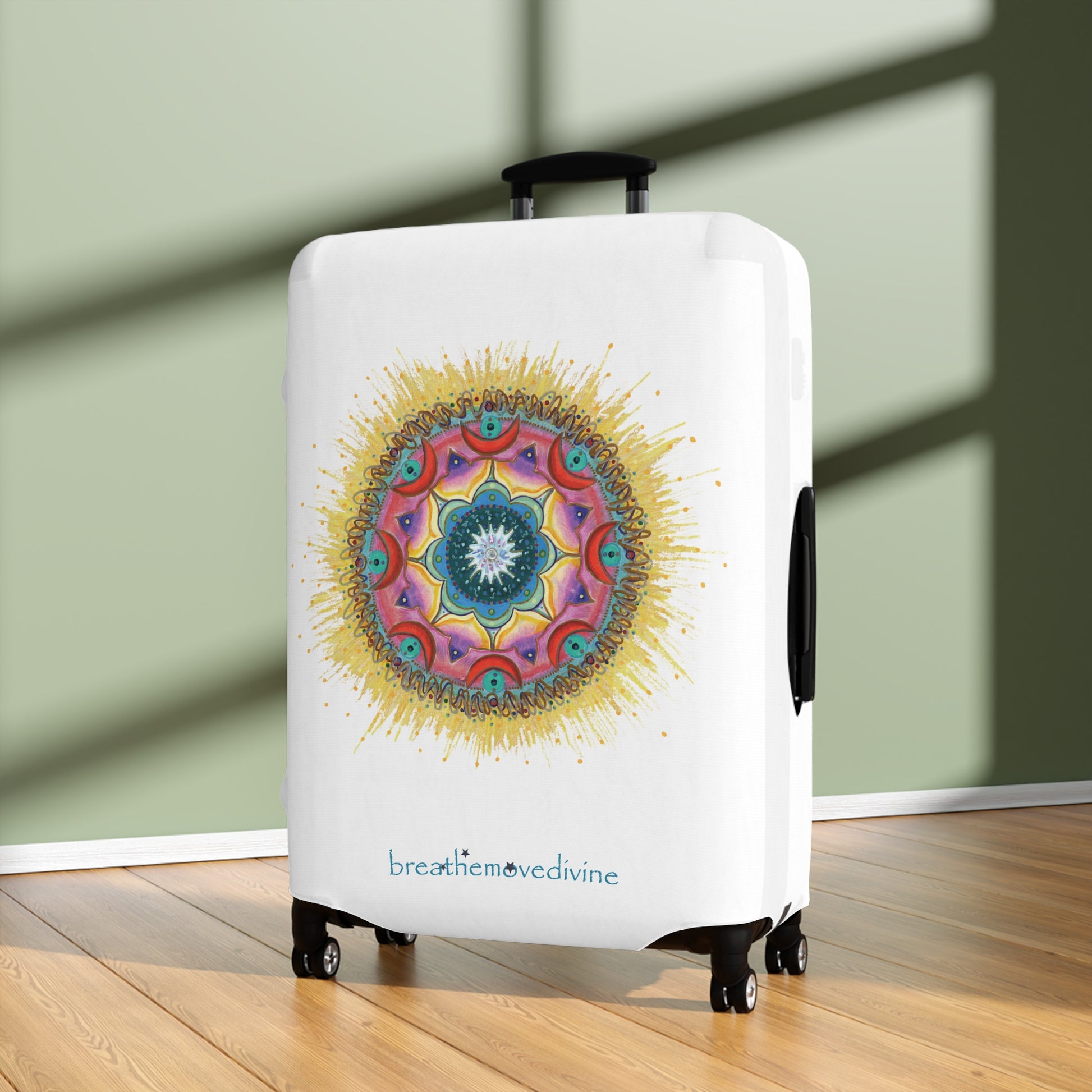 7 Chakras by breathemovedivine Suitcase Cover -  Room