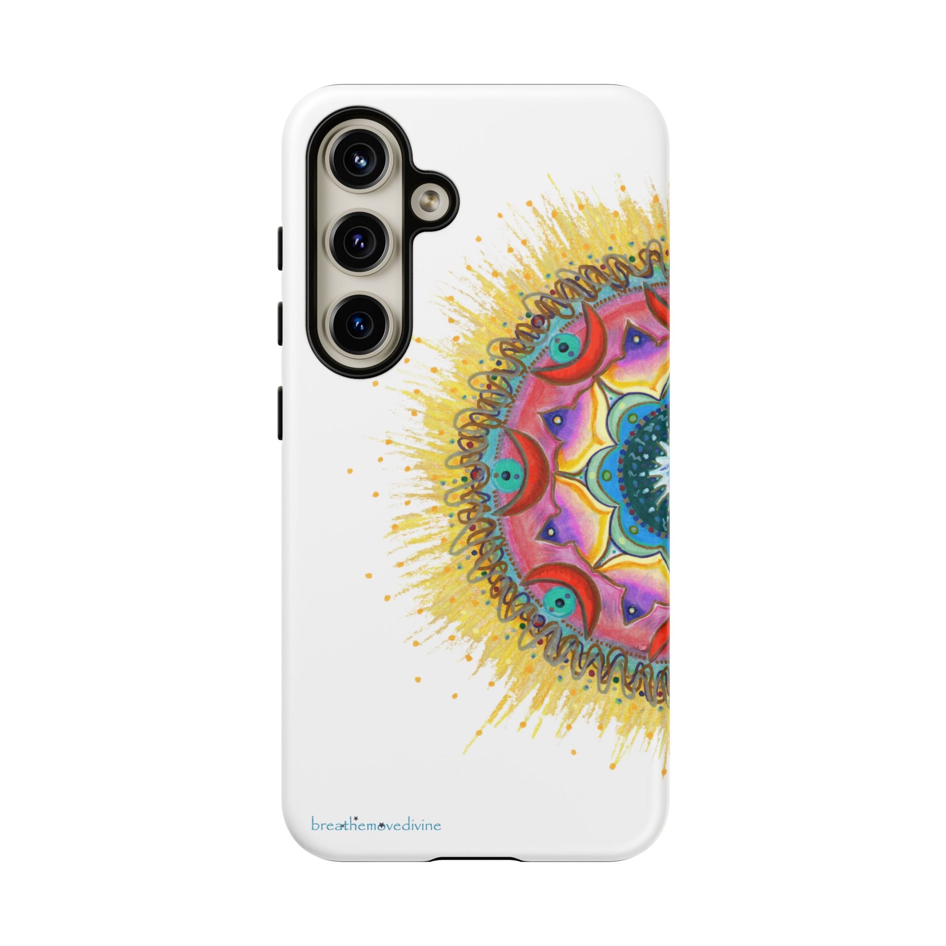 7 Chakras by breathemovedivine Mandala Phone Case for Android -  28.00