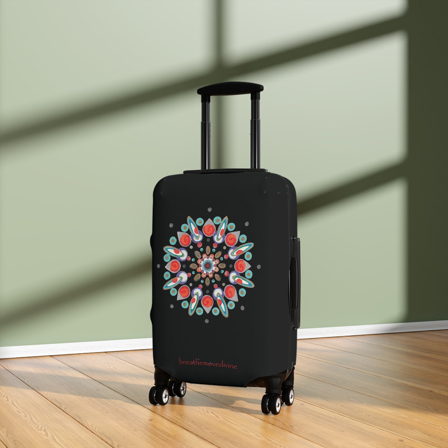 Inner Eye by breathemovedivine Colorful Mandala Suitcase Cover