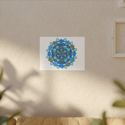Voice by breathemovedivine Meditative Mandala Canvas Art - Stretched Wall Decor
