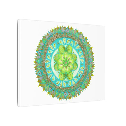 Heart Flame by breathemovedivine Meditative Mandala Canvas Art - Stretched Wall Decor