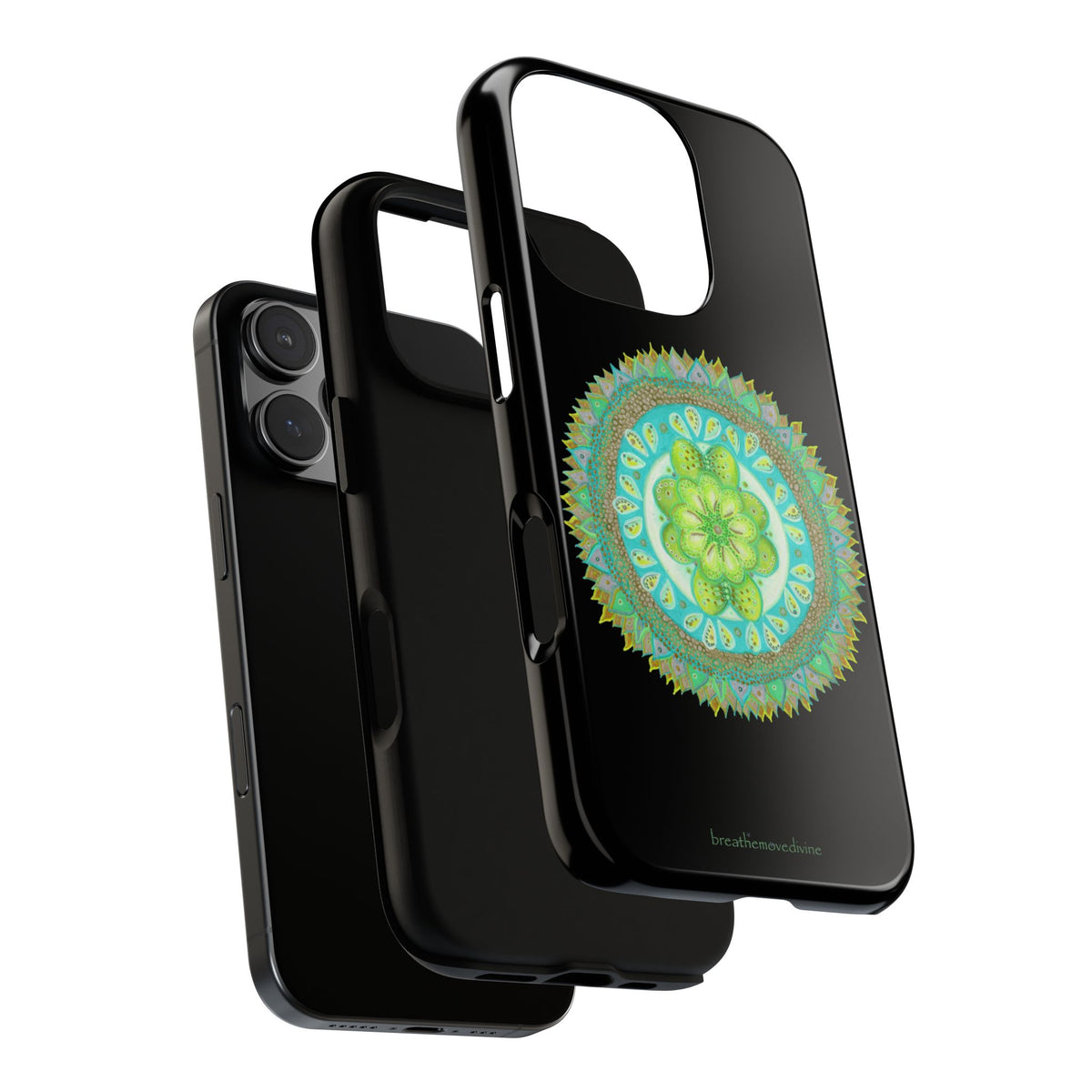 Heart Flame by breathemovedivine Mandala Design Case for iPhone