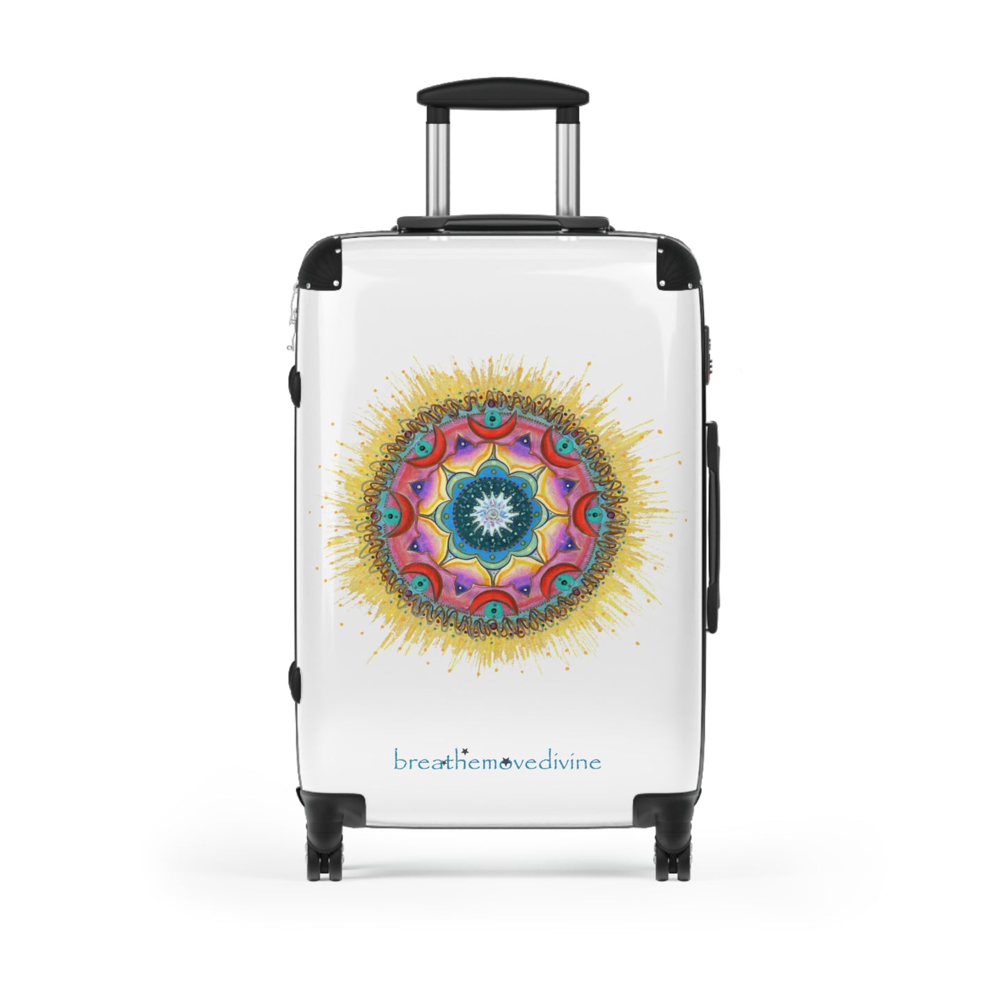 7 Chakras by breathemovedivine Rolling Suitcase - breathemovedivine