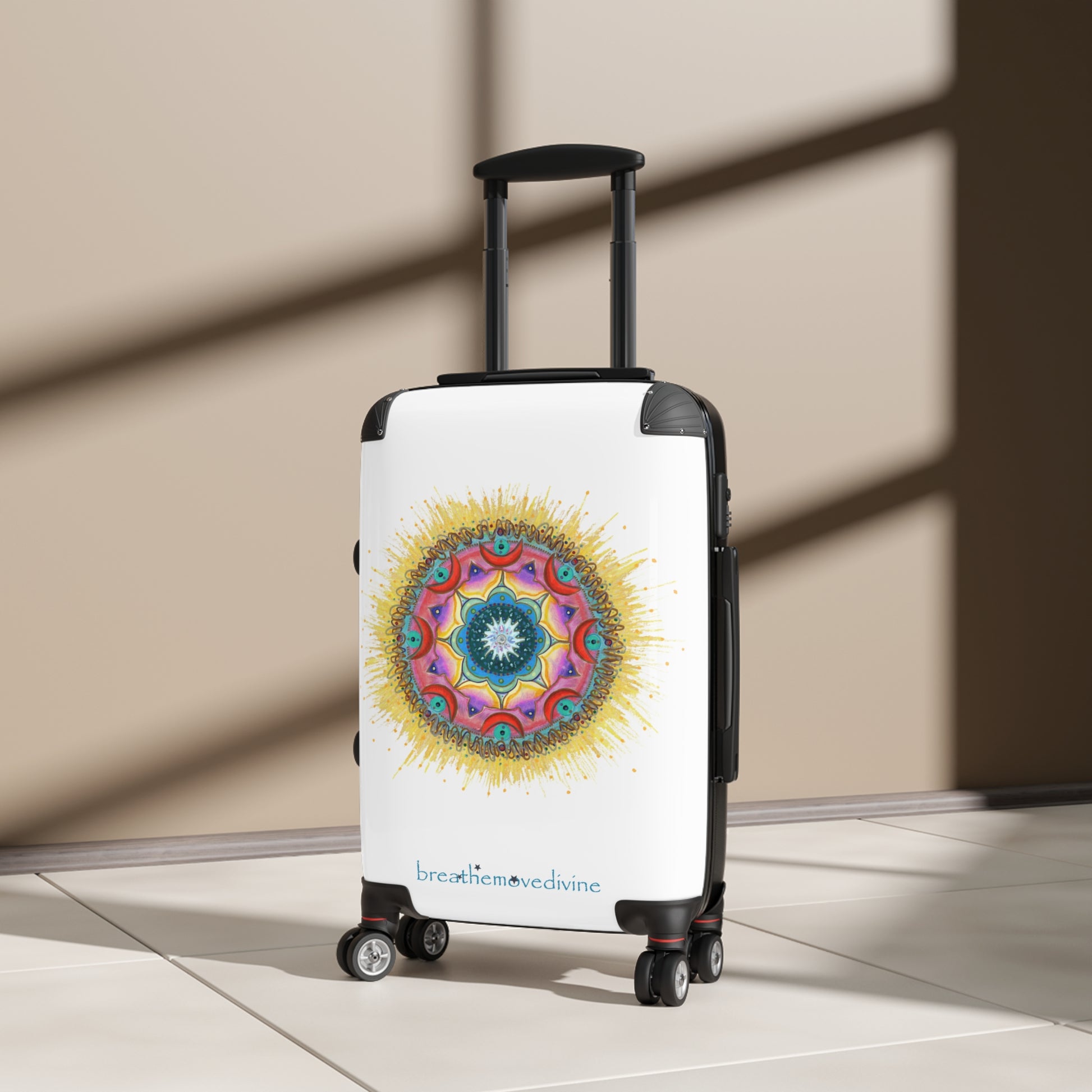 7 Chakras by breathemovedivine Rolling Suitcase - breathemovedivine