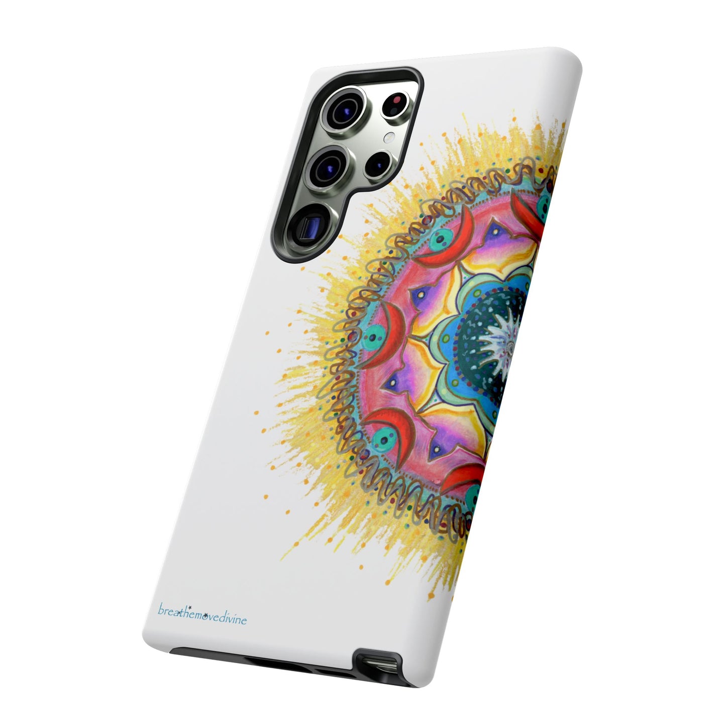 7 Chakras by breathemovedivine Mandala Phone Case for Android -  28.00