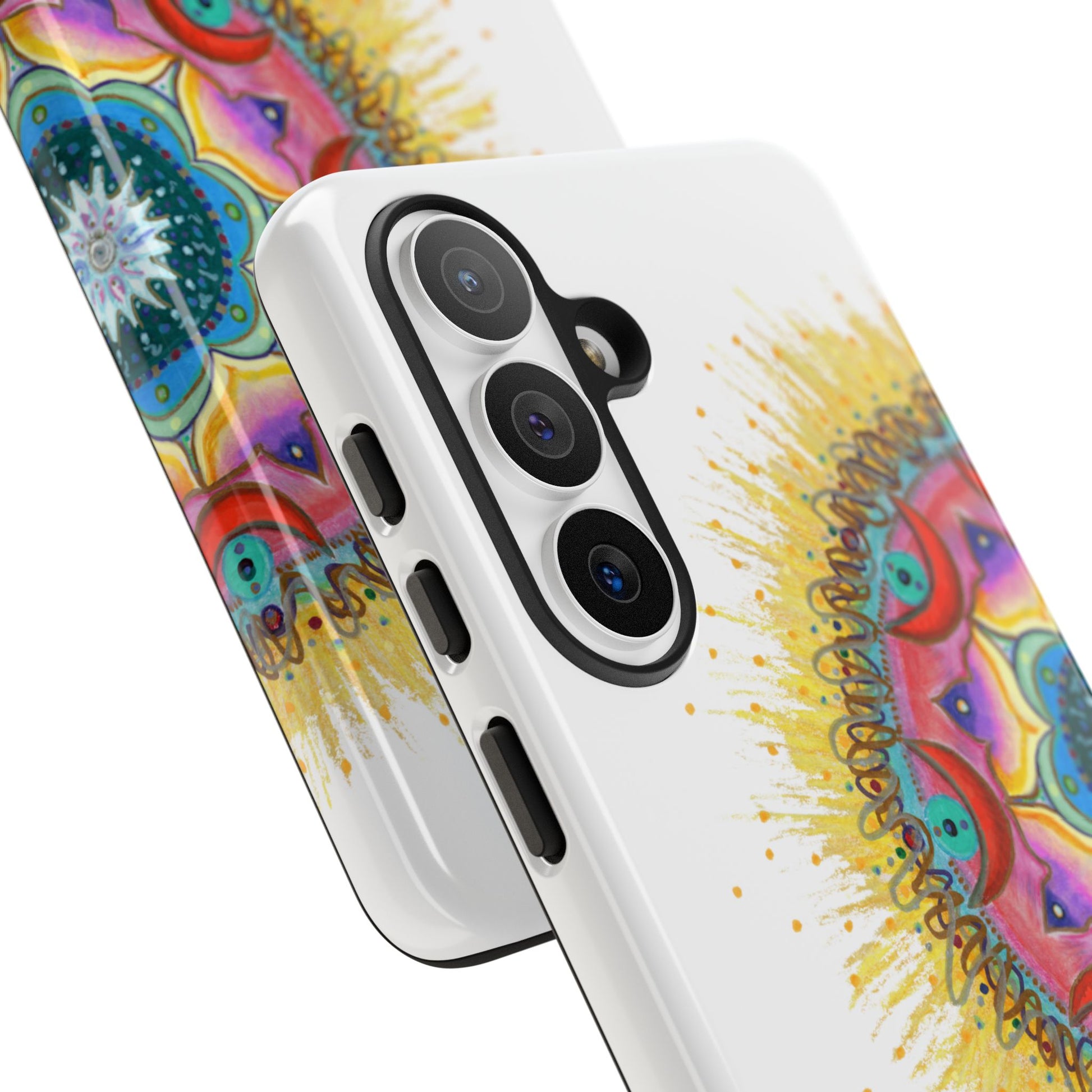 7 Chakras by breathemovedivine Mandala Phone Case for Android -  28.00