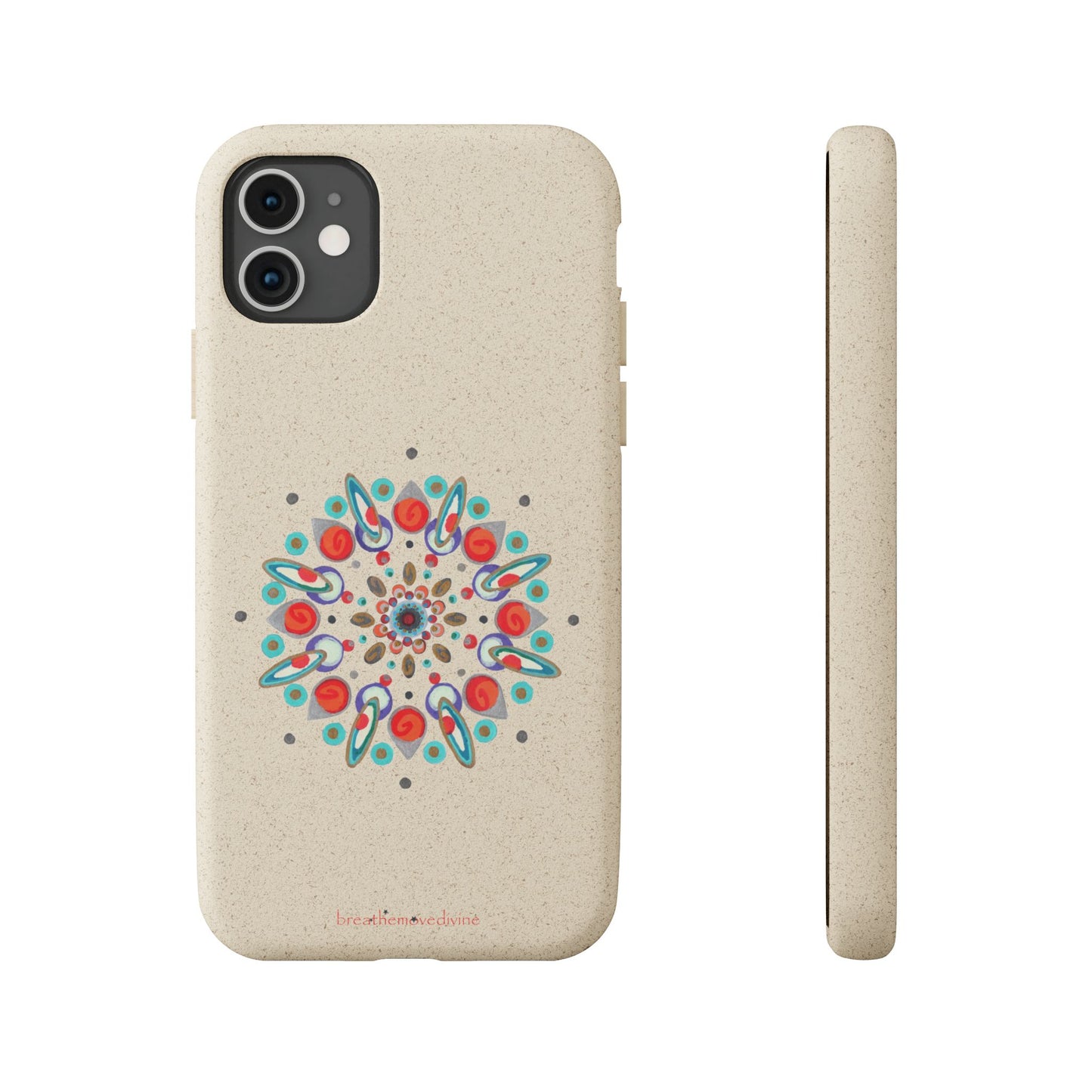 Inner Eye by breathemovedivine Eco-Friendly Case for iPhone with Mandala Design