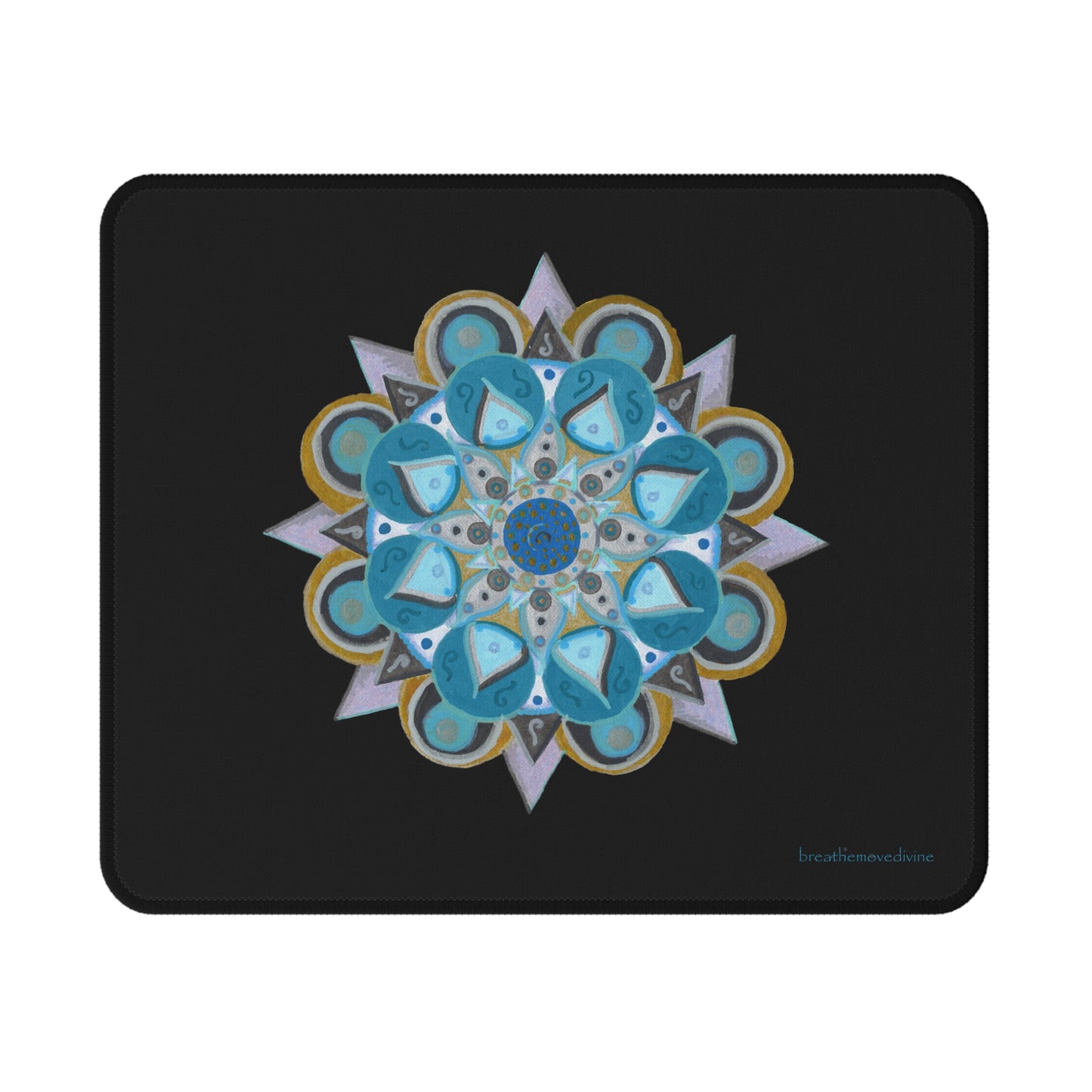 3 Chakras by breathemovedivine Non-Slip Mouse Pad