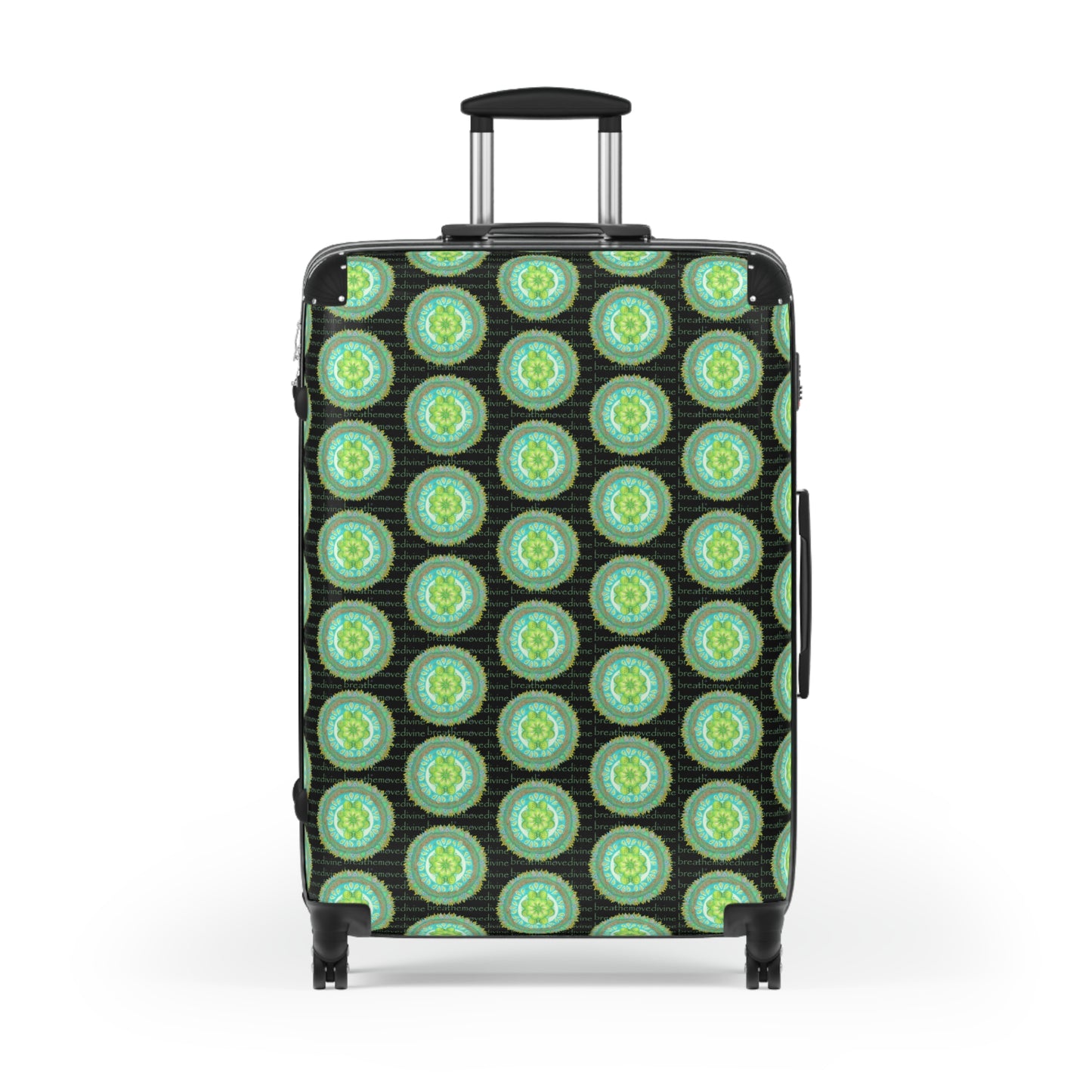 Heart Flame by breathemovedivine Colorful Mandala Pattern Suitcase - Travel with Inspiration