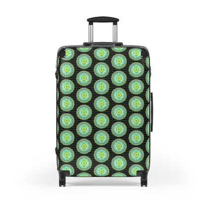 Heart Flame by breathemovedivine Colorful Mandala Pattern Suitcase - Travel with Inspiration